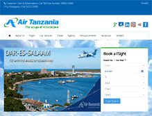 Tablet Screenshot of airtanzania.co.tz